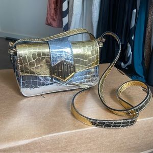 Kurt Geiger Gold Flap Bag